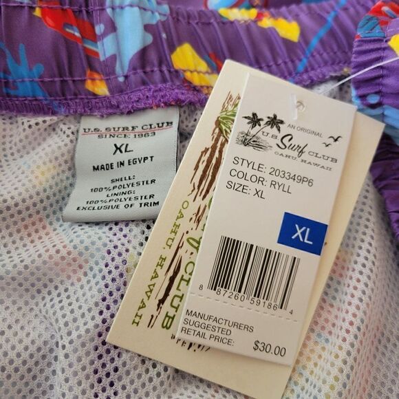 US Surf Club Men's Swim Trunks (size XL) - Picture 5 of 5